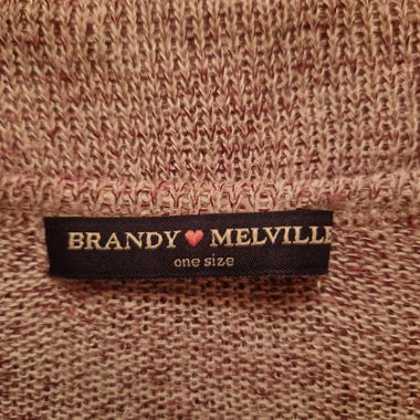 Maglione lavorato a maglia Rosa Brandy Melville mesh