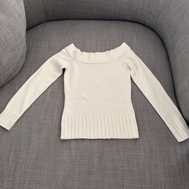 Vintage off shoulder Strick pullover aus den USA