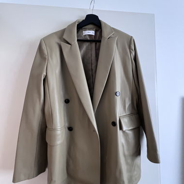 Blazer in ecopelle Mango
