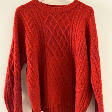 H&M Red Knit Sweater