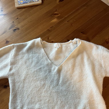 Pull avec col en V