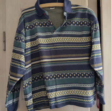Polo mit langen Ärmeln im Hipster-Stil