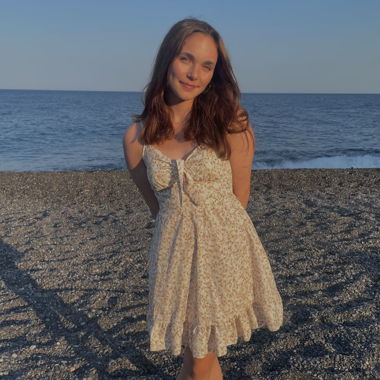beiges Sommerkleid