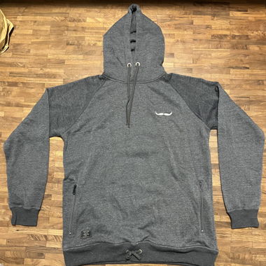 Grauer SHNZLR Kapuzenpulli XL
