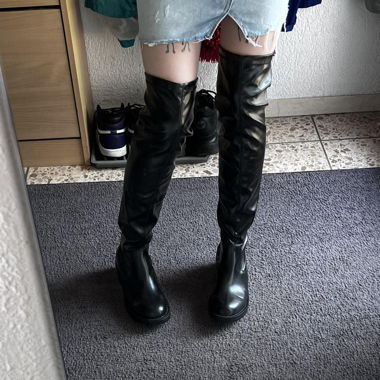 Bianco Overknees Boots Black
