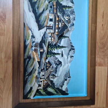 Quadro paesaggio montano