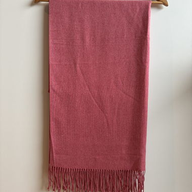 Écharpe en cachemire rose