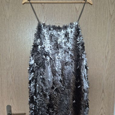 Abito Zara con paillettes argento
