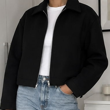 Giacca bomber nera Zara XS