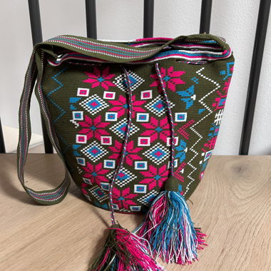 Sac bandoulière tissé