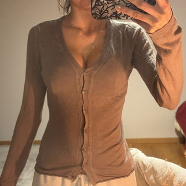 Grey Knit Cardigan