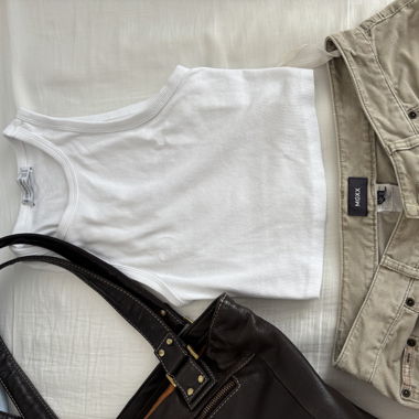 Beige Vintage Pants