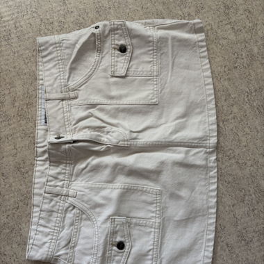 Short cargo blanc