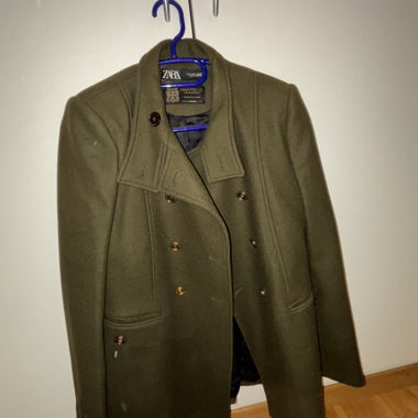 Manteau  vert Zara Manteco