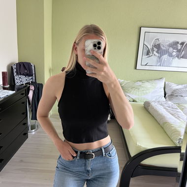 Crop Top nero