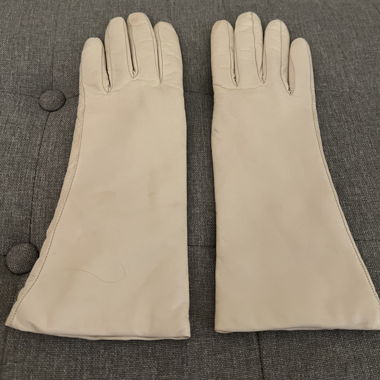 Gants mi-longs Sermoneta Gloves écru