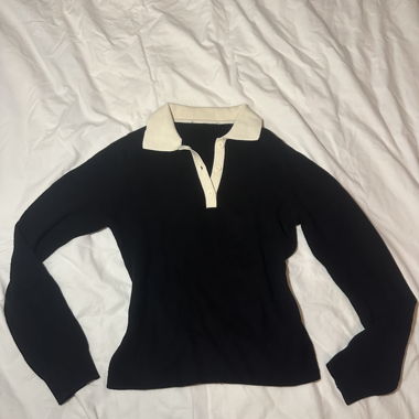 Black Knit Polo