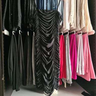 Tally Weijl Ruched Cami Dress Black