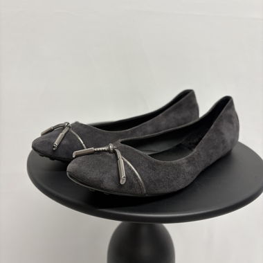 Ballerine Tod's in camoscio grigio Gommino 36.5
