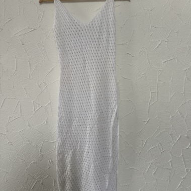 Abito in maglia bianco Mykonos