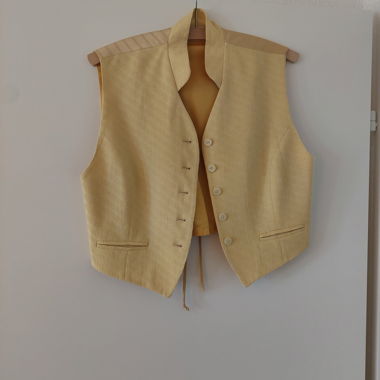 Gilet vintage jaune 
