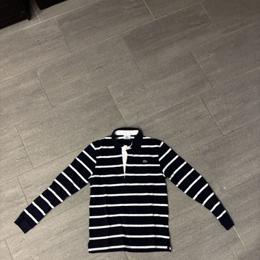 Lacoste Langarm-Poloshirt in Marineblau