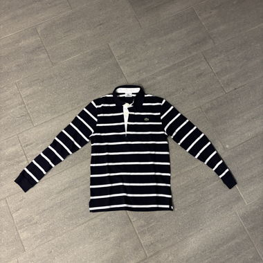 Polo a Maniche Lunghe Lacoste Blu Navy