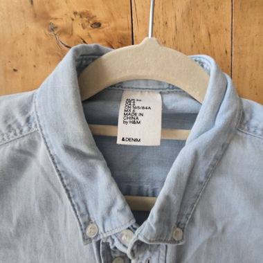 Chemise en jean - joli matériau !