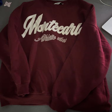 Oversized red hoodie