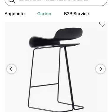 Kristalia Bar Hocker BCN Black Stool