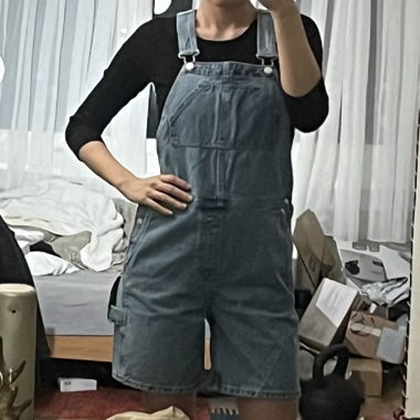 Short Denim Dungarees