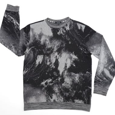 IUTER pullover KANAGAWA waves CAMO marmor stone
