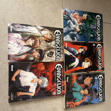 Lotto di 5 manga Neon Genesis Evangelion