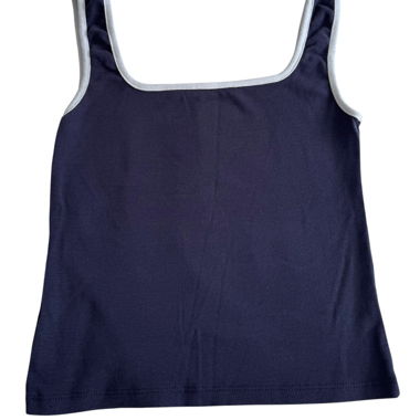Ärmelloses Top Navy/Weiss Subdued