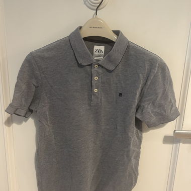 Zara polo knit blue