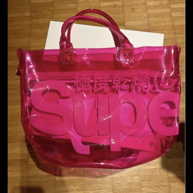 Superdry Badetasche Pink Transparent