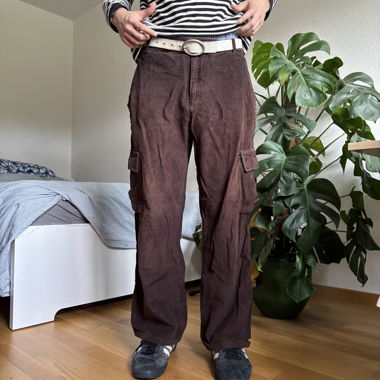 Corduroy baggy pants