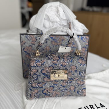 Furla floral handbag