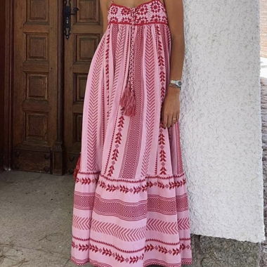 Pinkes Maxikleid, maxi dress, summerdress