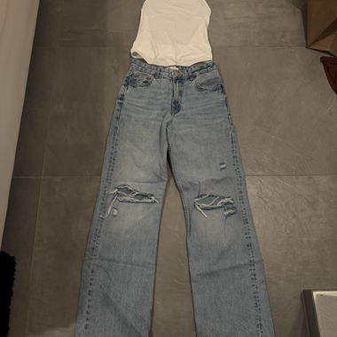 Open-Back Top and Zara Jeans
