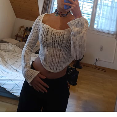 Häkelshirt weiss fairy