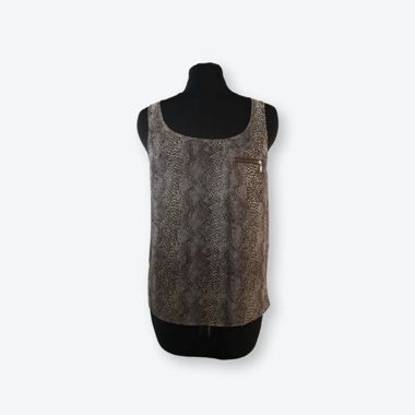 Oberteil mit Animal-Print in Gr. S