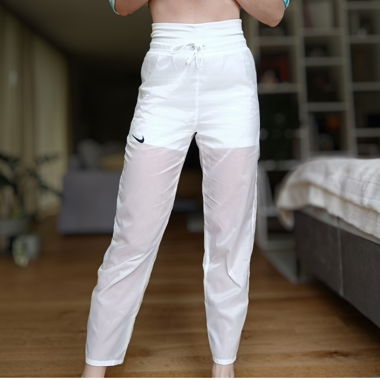 Nike Mesh Freizeithose, weiss