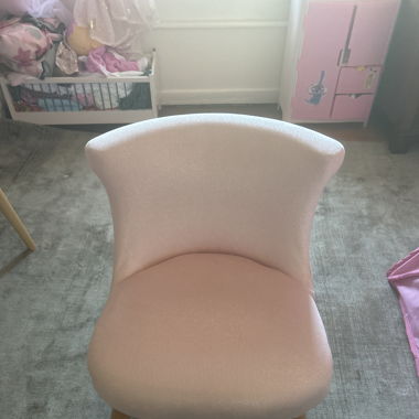 Fauteuil enfant rose brillant