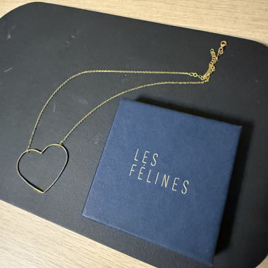 Collier cœur les Félines Paris