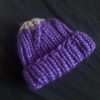 Handmade super thick wool & poliacrylic beanie 