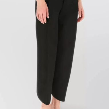 Pantaloni BOTTEGA VENETA smart navy black a gamba larga