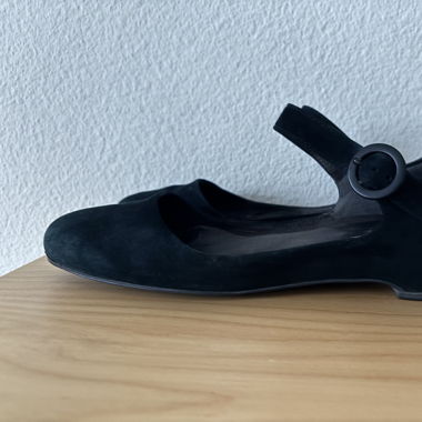 Camper Mary Jane Shoes – Black Suede, EU 41