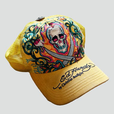 Ed Hardy yellow vintage cap