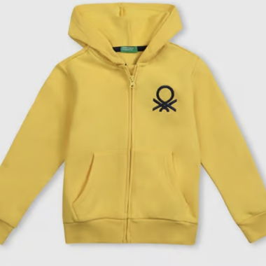 United Colors of Benetton Kinder Hoodie Gelb Gr. S